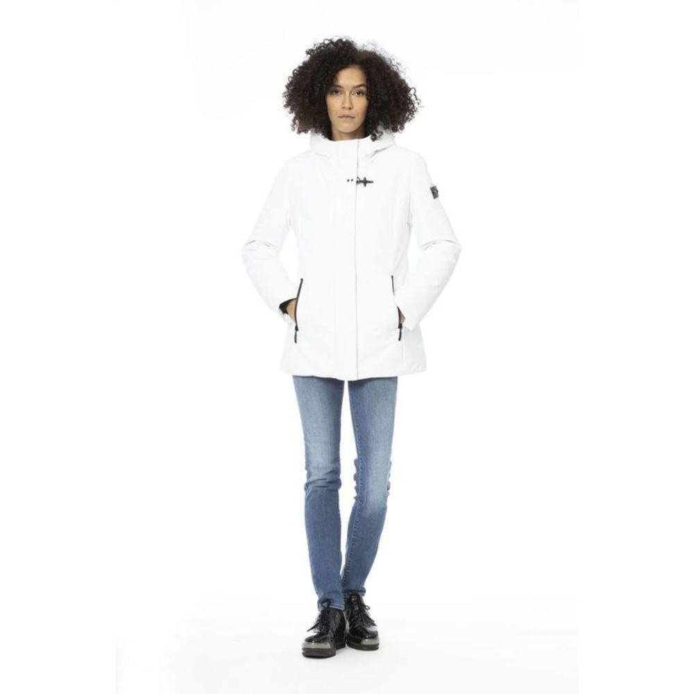 Baldinini Trend  White Polyester Jackets  Coat - Picture 5 of 5